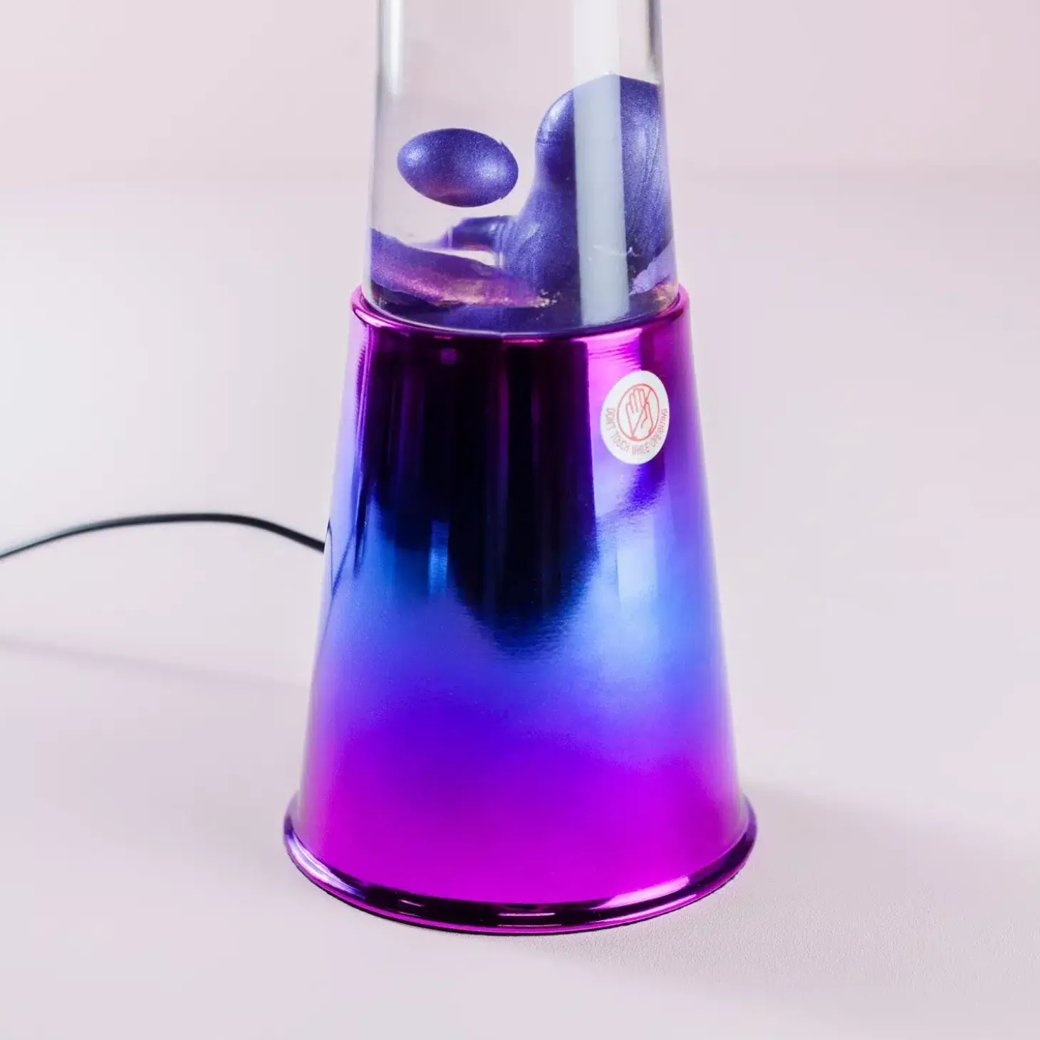 Lavalamp iriserend met metallic paarse lava