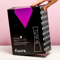 Lavalamp koper met roze lava