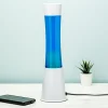 Lavalamp wit met blauwe vloeistof en mint lava