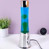Lavalamp zilver met groene lava