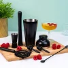 Matzwarte cocktailshakerset