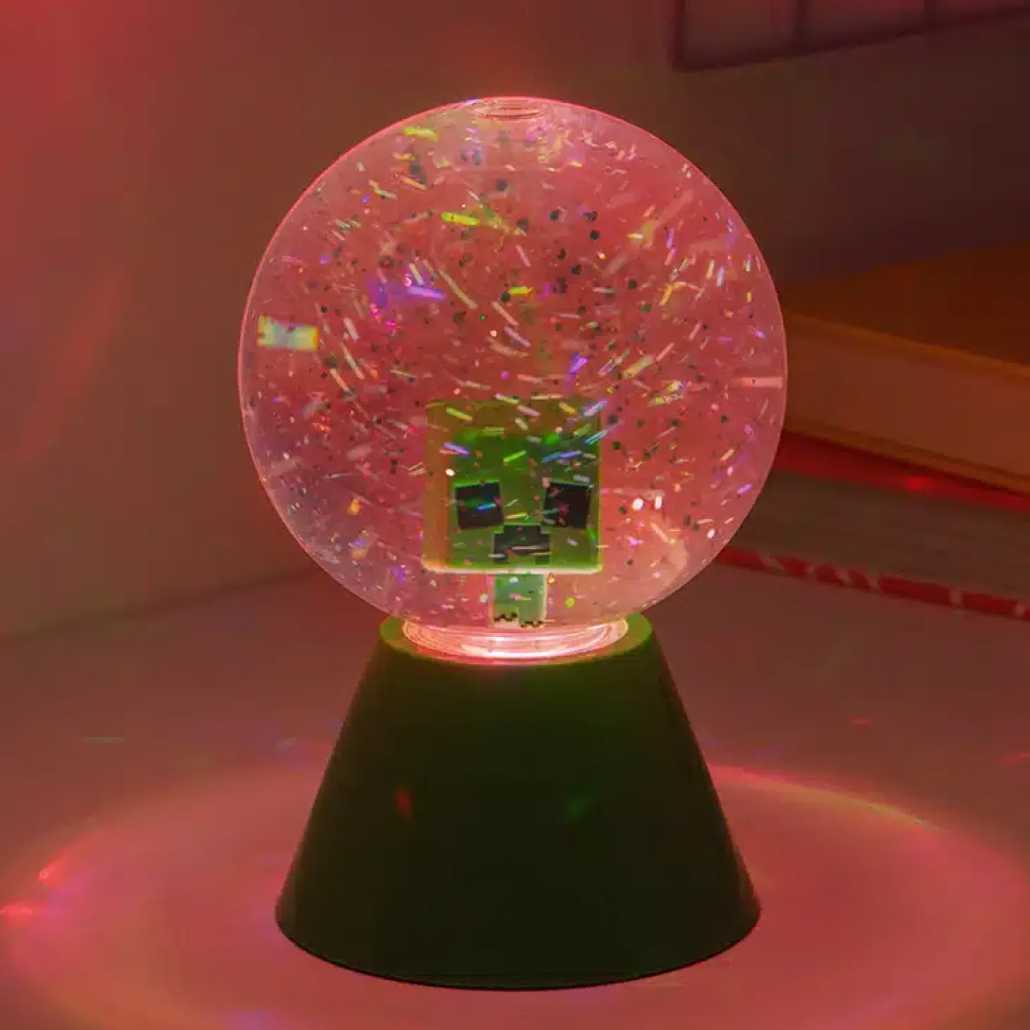 Minecraft LED glitter bal