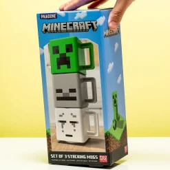 Minecraft Stapelbare mokken (set van 3)