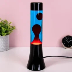 Mini lavalamp blauw en rood