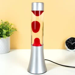 Mini lavalamp transparant en rood