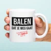 Mok Balen dat je weg gaat