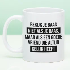 Mok Bekijk je baas niet als je baas