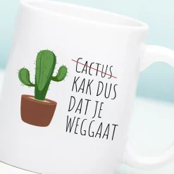 Mok Cactus dat je weggaat