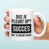 Mok Dus je pleurt op?