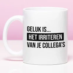 Mok Geluk is het irriteren van je collega’s