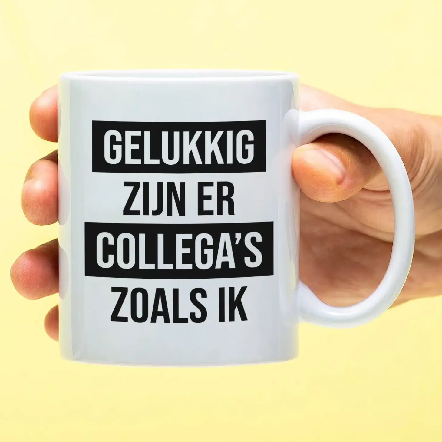 Mok Gelukkig zijn er collega’s zoals ik