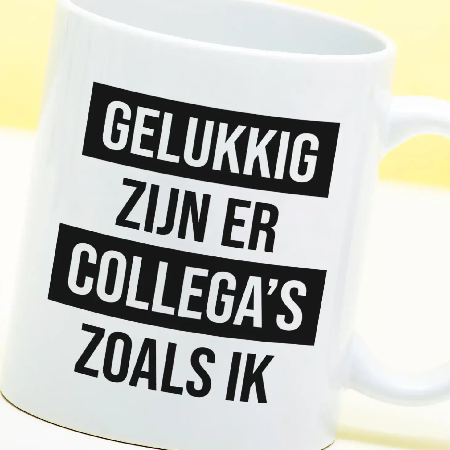 Mok Gelukkig zijn er collega’s zoals ik