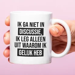 Mok Ik ga niet in discussie