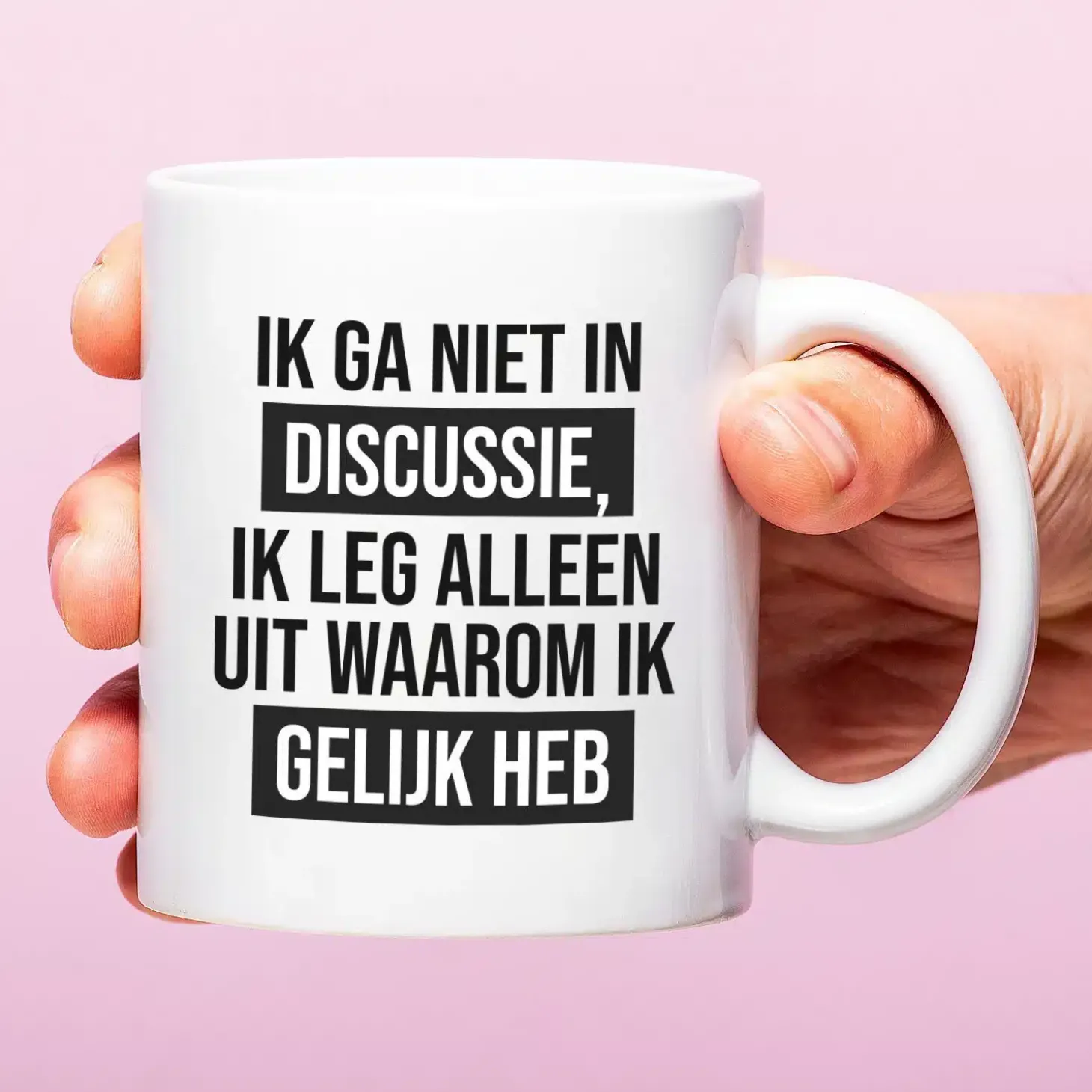 Mok Ik ga niet in discussie