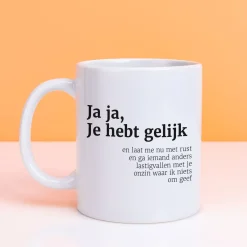 Mok Ja ja, je hebt gelijk