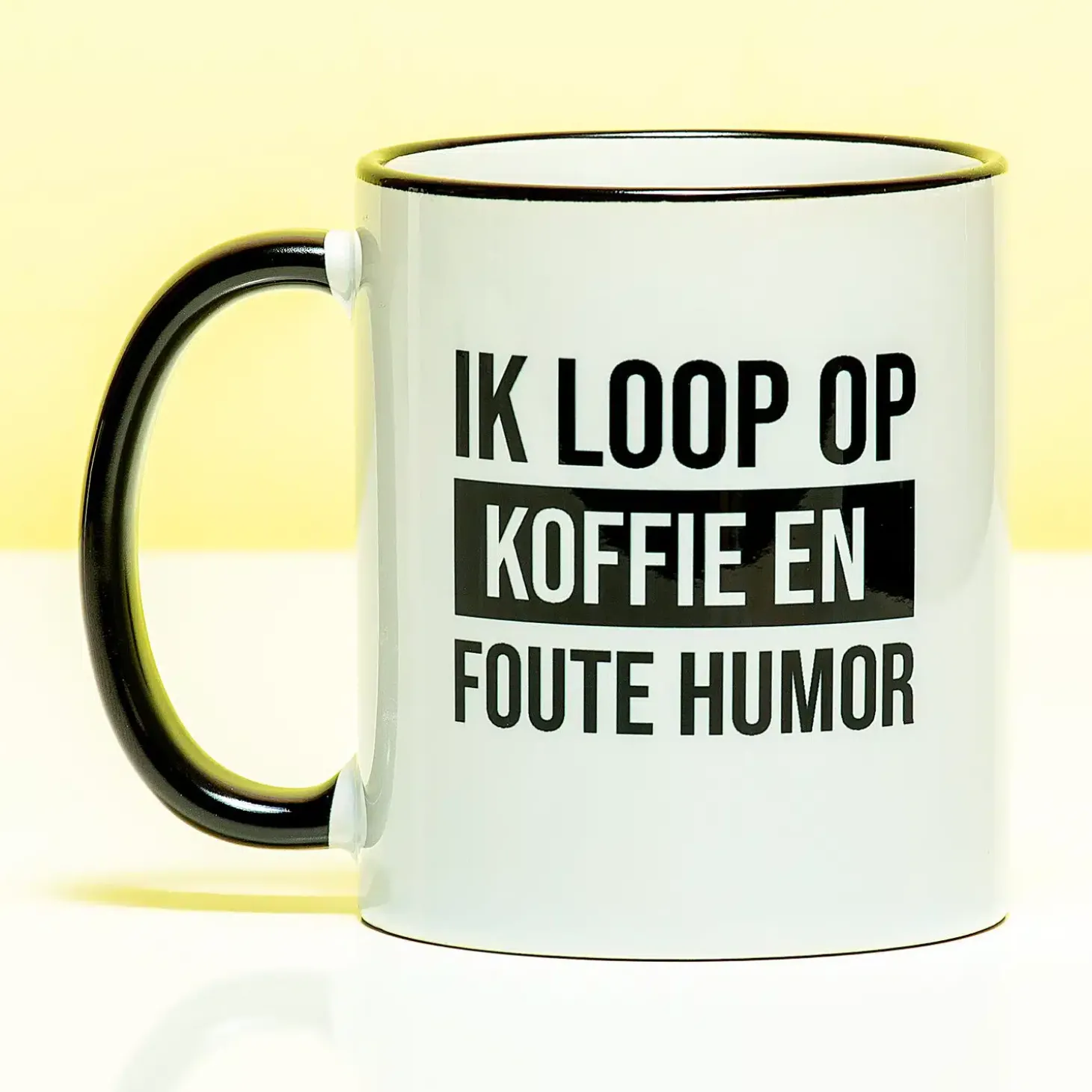 Mok Koffie en foute humor