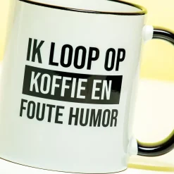 Mok Koffie en foute humor
