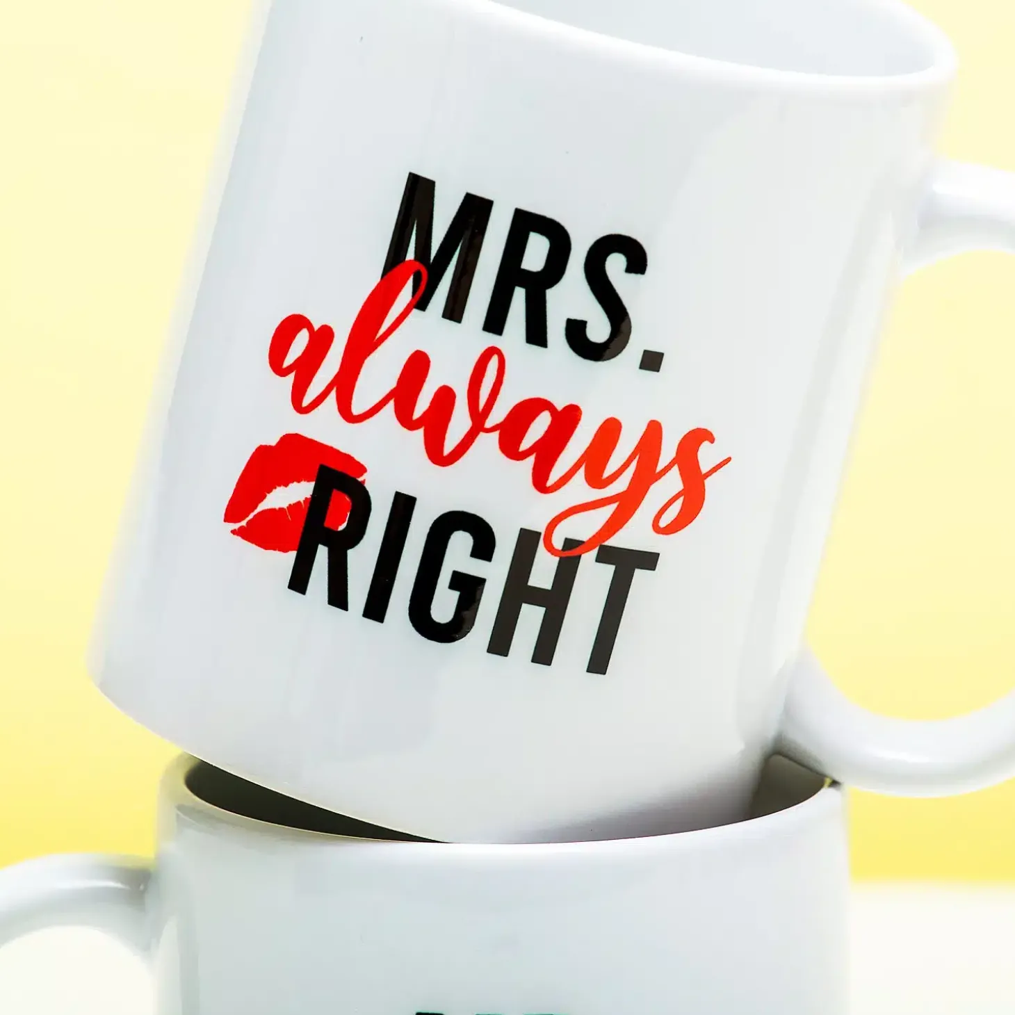 Mok Mr Right & Mrs Always Right (set van 2)