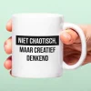 Mok Niet chaotisch, maar creatief denkend