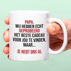Mok Papa we hebben het geprobeerd