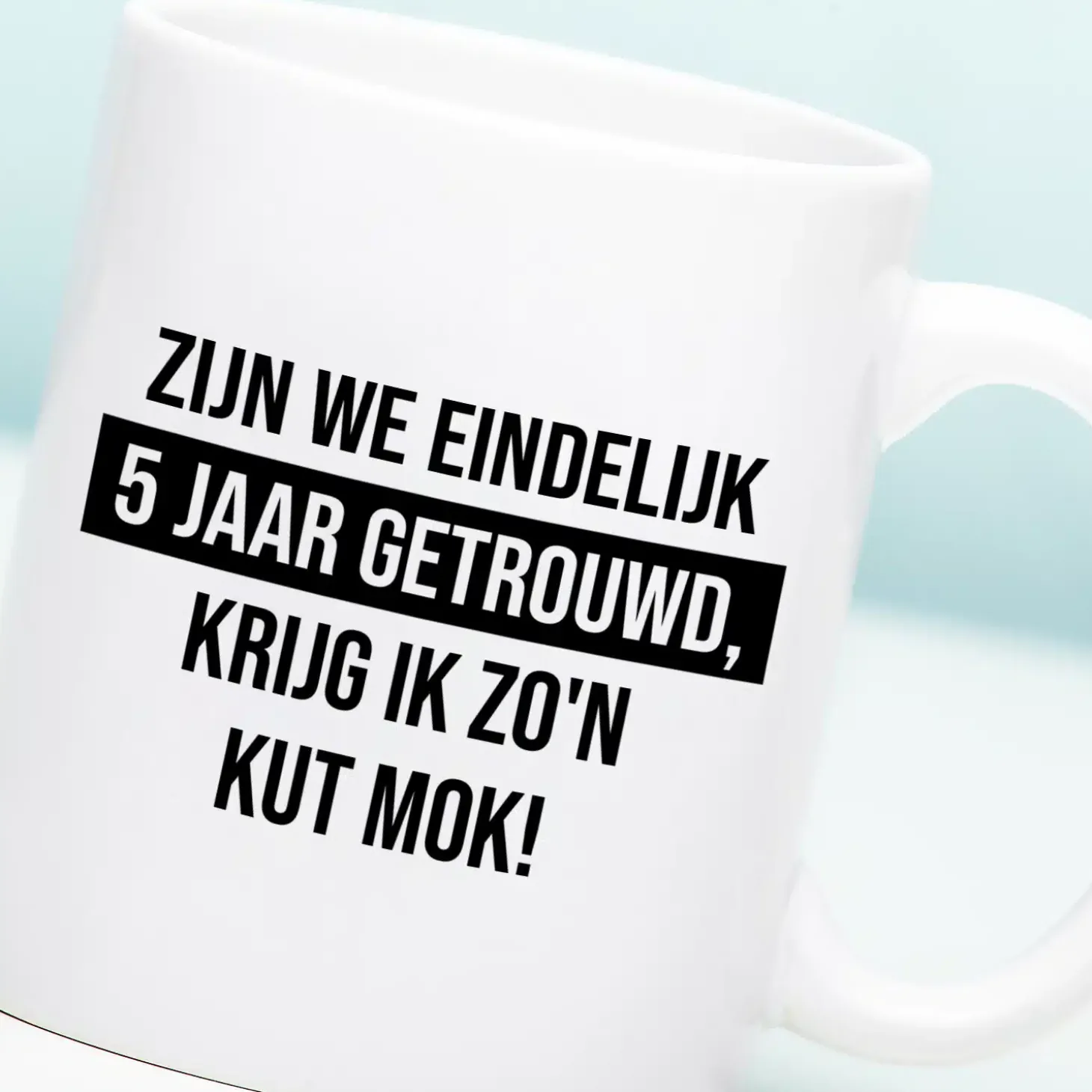 Mok Zijn we eindelijk zoveel jaar getrouwd