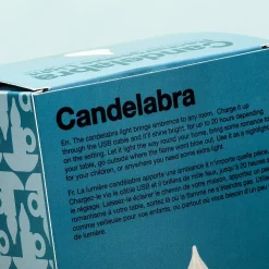 Oplaadbaar kandelaar lampje
