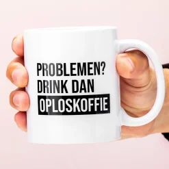 Oploskoffie mok