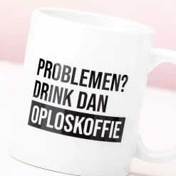 Oploskoffie mok