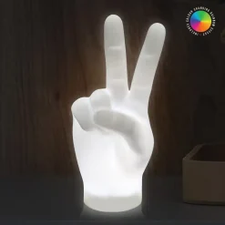Peace handteken lamp