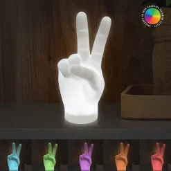 Peace handteken lamp