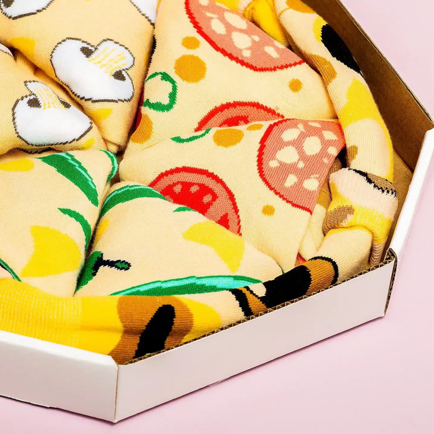 Pizzasokken in doos (set van 4)