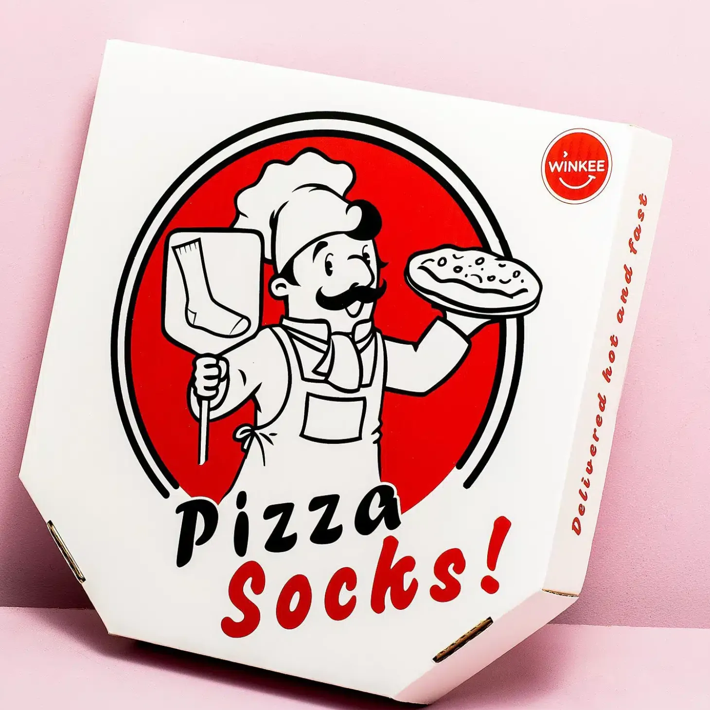 Pizzasokken in doos (set van 4)