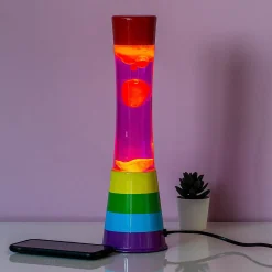 Regenboog lavalamp