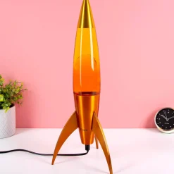 Rocket lavalamp oranje geel gradient