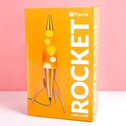 Rocket lavalamp oranje geel gradient
