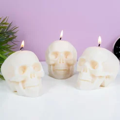 Schedel kaarsen (set van 3)