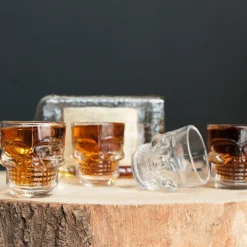 Schedel shotglaasjes (set van 4)