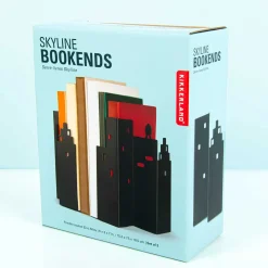 Skyline boekensteunen (set van 2)