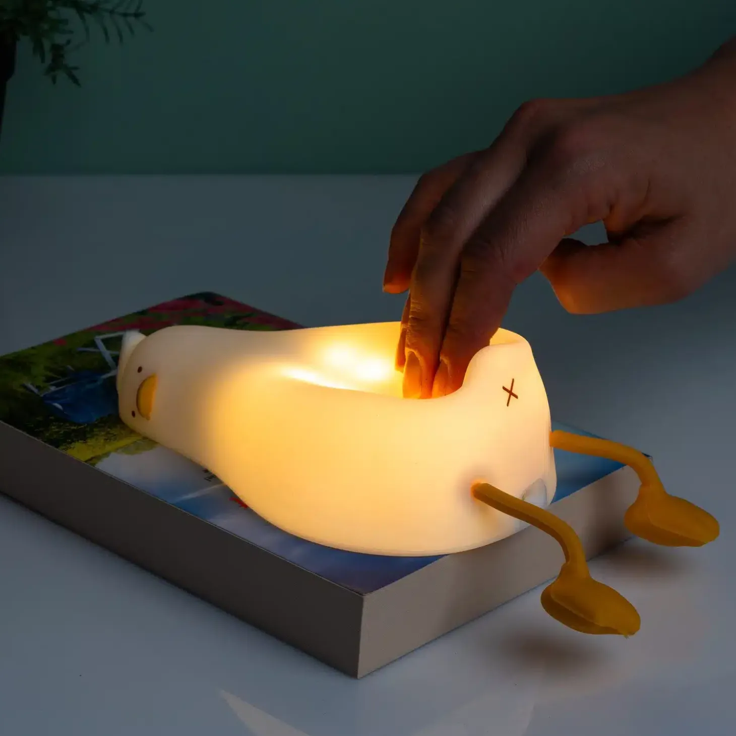 Slapend eendje nachtlampje