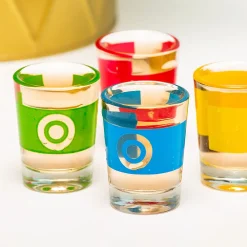 Spiraal drankspel met shotglaasjes