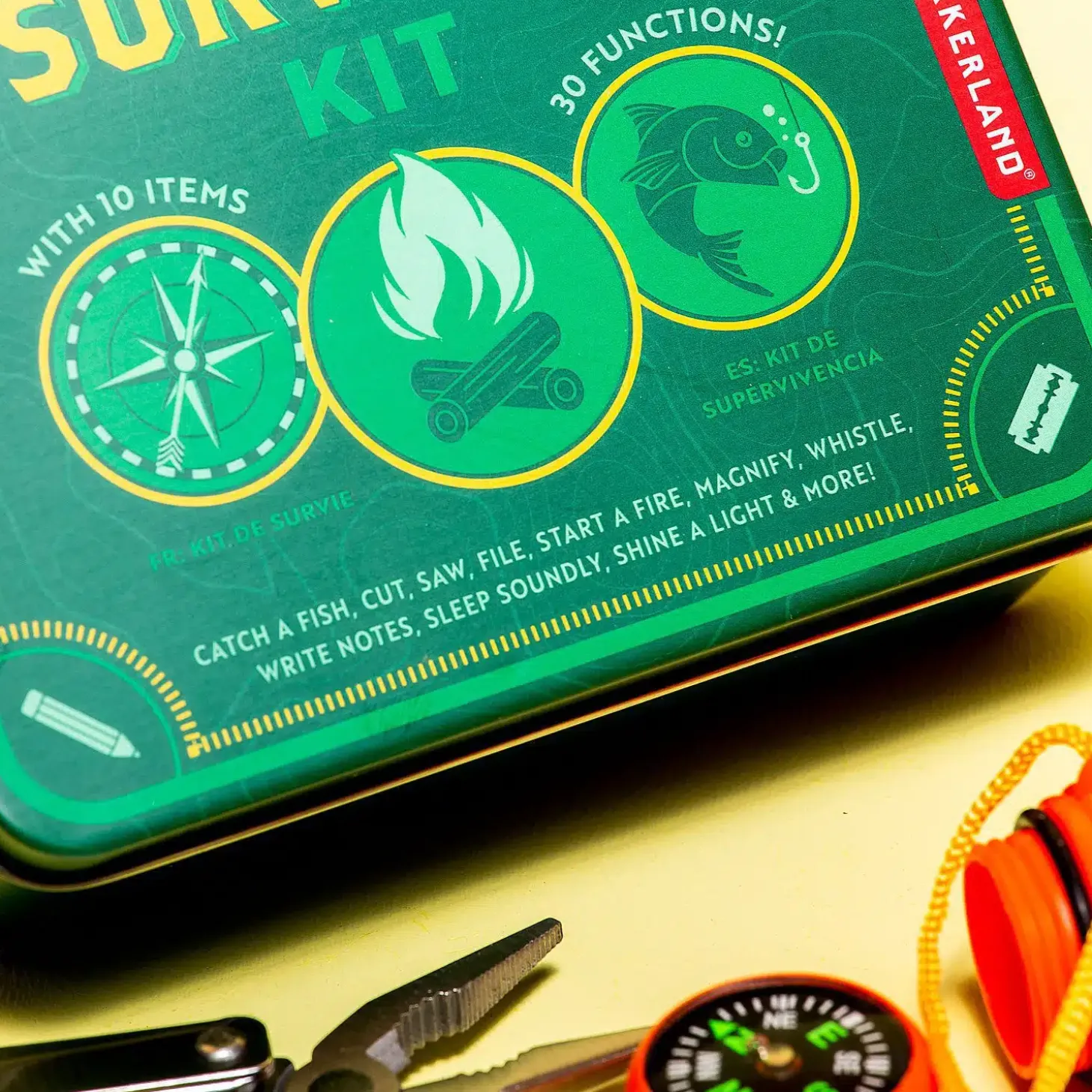 Survivalkit in een blikje