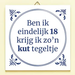 Tegeltje Ben ik eindelijk jarig