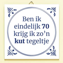 Tegeltje Ben ik eindelijk jarig