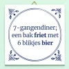 Tegeltje 7-gangendiner