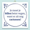 Tegeltje Je moet je billen beter vegen