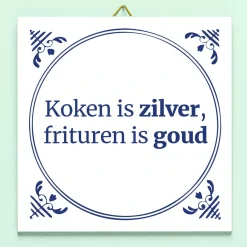 Tegeltje Koken is zilver