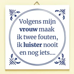 Tegeltje Twee fouten