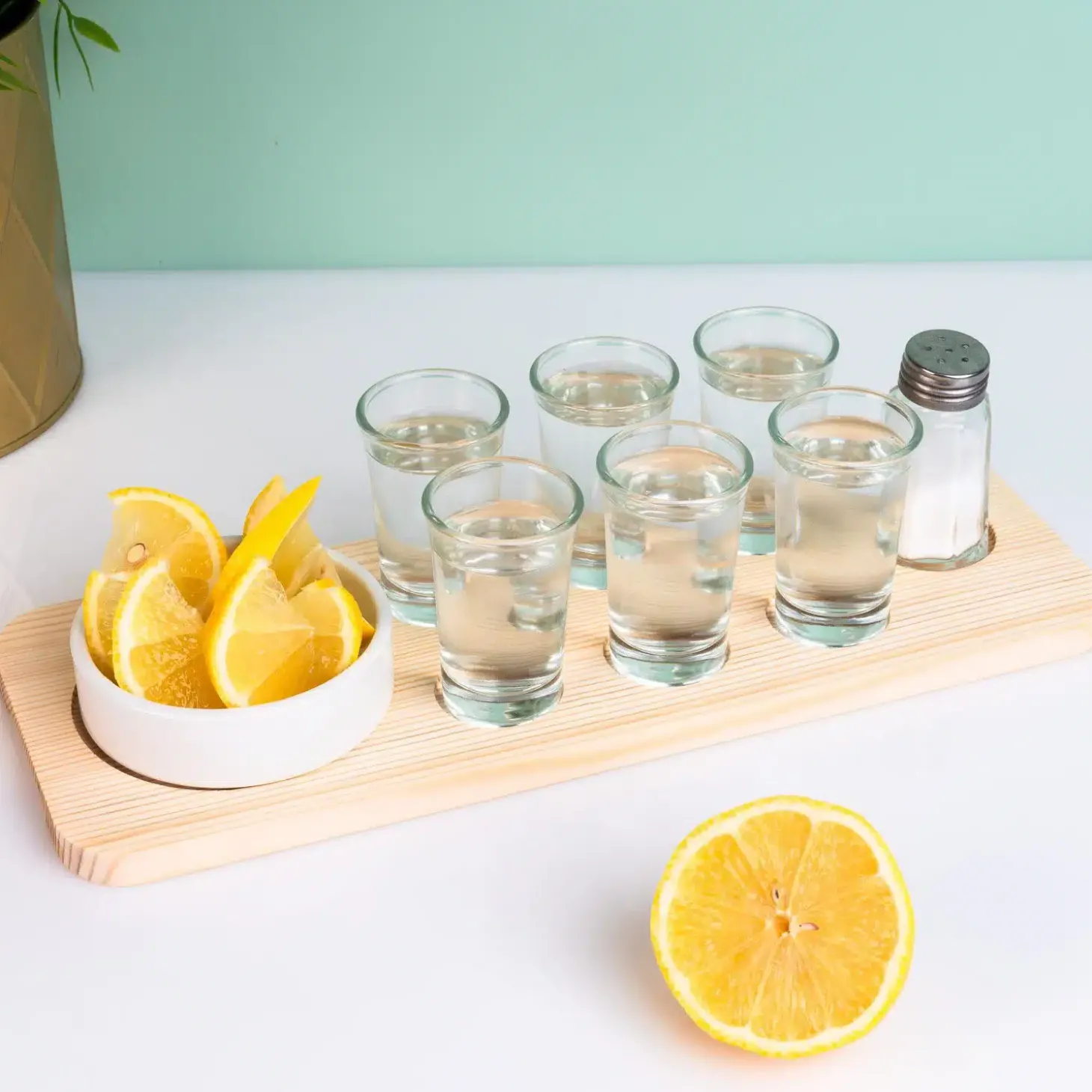 Tequila set op serveertray