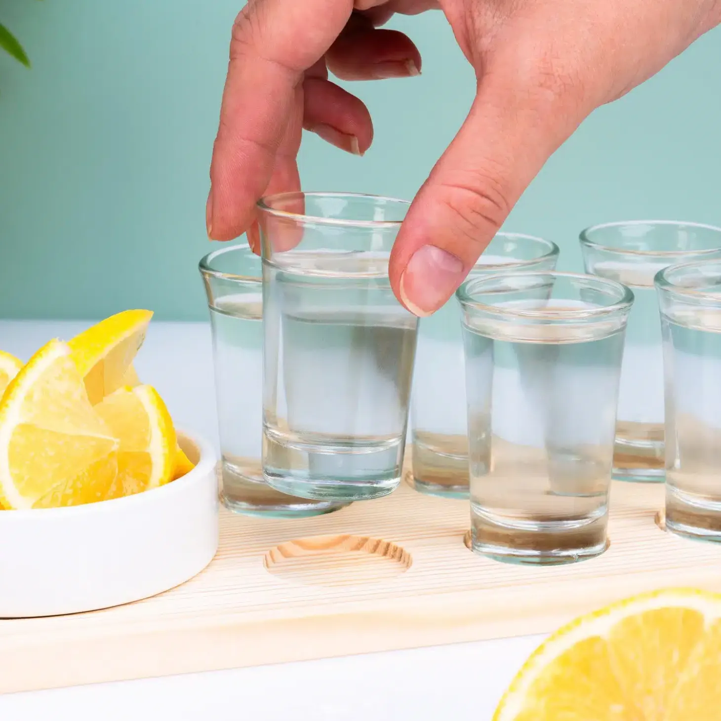 Tequila set op serveertray