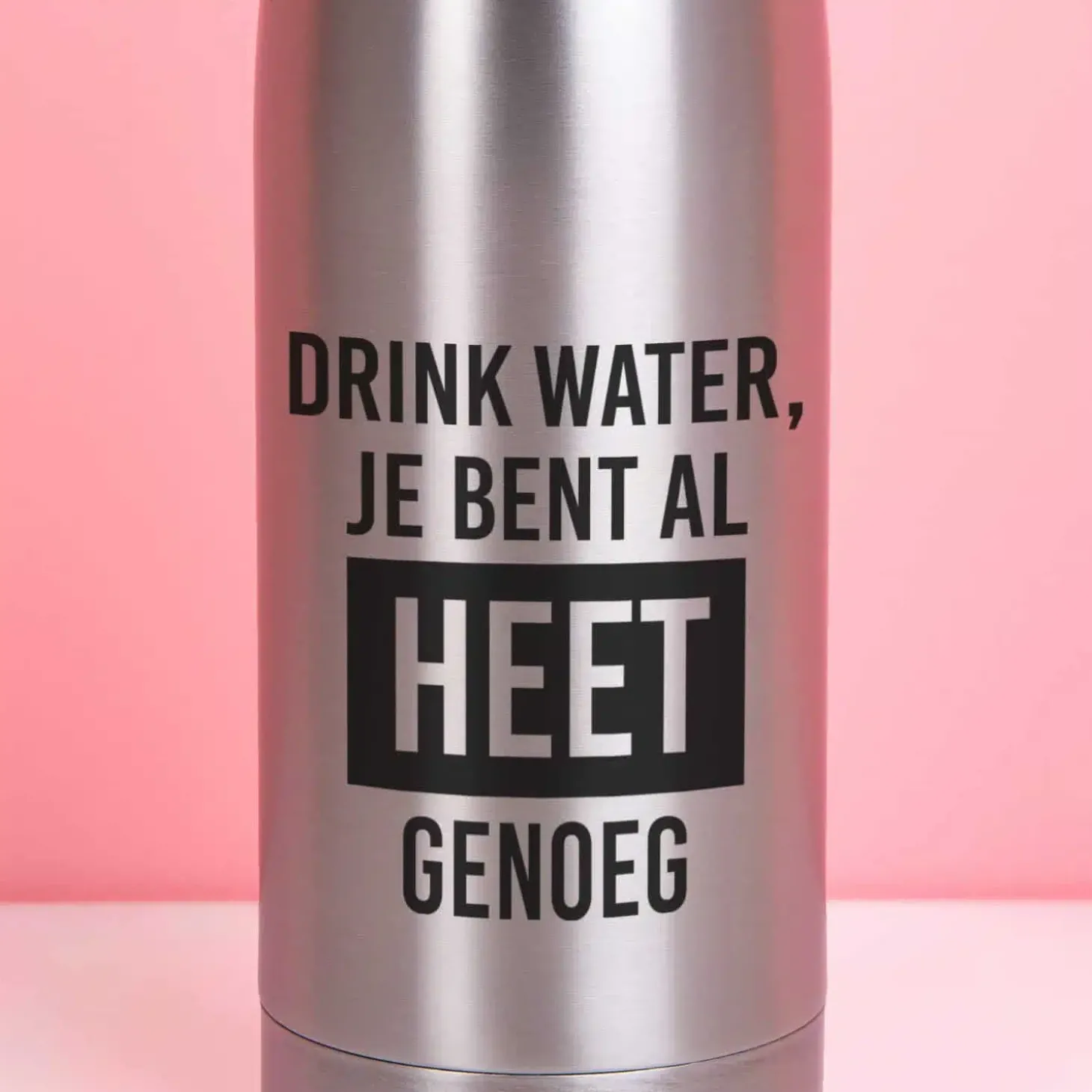 Thermosfles Heet genoeg